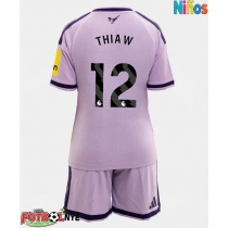 Camiseta Newcastle United Malick Thiaw #12 Tercera Equipación para niños 2026-27 manga corta (+ pantalones cortos)